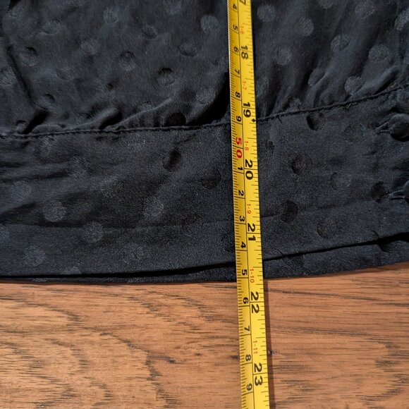 Jacob sleeveless silk polka dot top black size XS - Picture 12 of 16